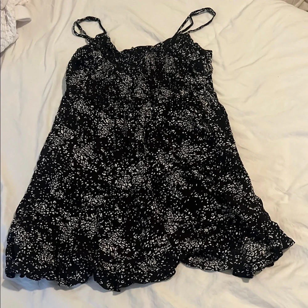 Garage Black and White Mini Dress - Picture 2 of 4